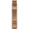 Ekena Millwork 6-in W x 20-in D x 28-in H Balboa Trad Rough Cedar Woodgrain TimberThane Outlooker, Primed Tan OUTUR060X20X28BOA04RCPR - alternate 6
